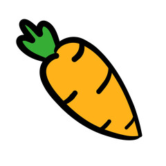 Carrot doodle with color <3