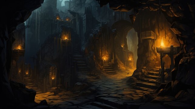 Underground Dungeons Game Art
