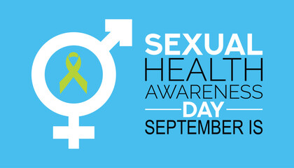 Vector illustration on the theme of Sexual Health awareness day vector banner, poster, card, background design. Observed on September each year.