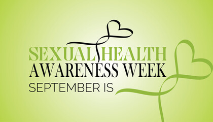 Vector illustration on the theme of Sexual Health awareness week vector banner, poster, card, background design. Observed on September each year.