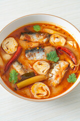 Tom Yum canned mackerel in spicy soup