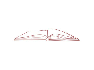 book icon line art symbol design
