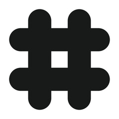 hashtag icon vector