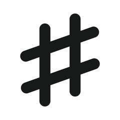 hashtag icon vector