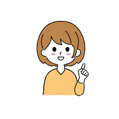 シンプルな女性のイラスト