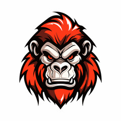 Vector gorilla head mascot for your sport team or corporate identity