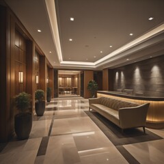 Modern hotel Lobby 1