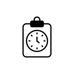 Time Management icon design with white background stock illustration