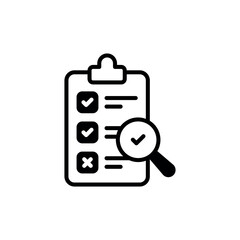 Evaluation icon design with white background stock illustration