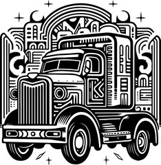 Truck Monogram SVG Bundle, Semi Truck SVG, Dump Truck SVG, Farm Truck svg, Vintage Truck svg, Pickup Truck svg, Truck Logo svg