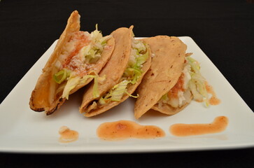 Colorful Homemade Traditional Mexican Quesadilla