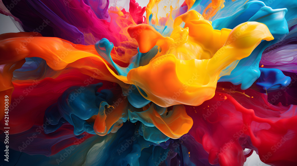 Poster type of abstact background, which use colourful composition.