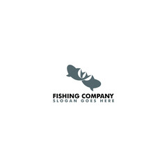 Fishing company icon design logo template. Fish abstract icon design logo
