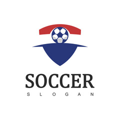 Obraz premium Soccer Logo or Football Club Sign