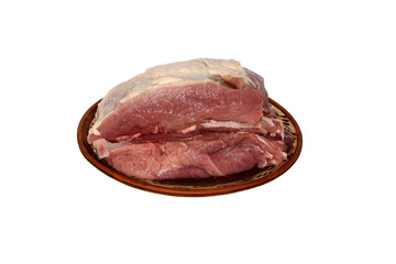 A large piece of fresh meat.