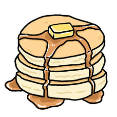 pancake with honey butter