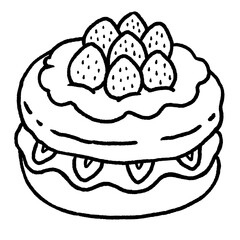 strawberry shortcake doodle line