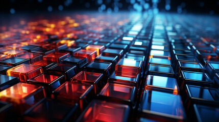 Obraz premium Elektrifizierender Futurismus: Moderner Hintergrund mit Energie und Technologie