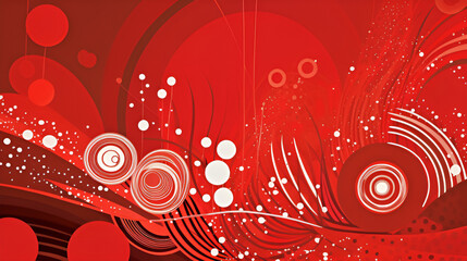 red abstract background | Generative AI