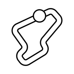 Racing track icon