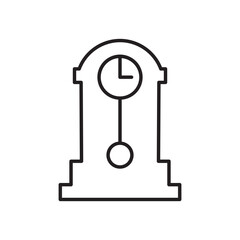 Grandfather clock icon