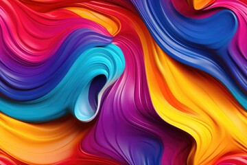 Obraz premium Color Paint Swirls Thick Seamless Texture Pattern Tiled Repeatable Tessellation Background Image