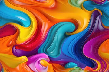 Obraz premium Color Paint Swirls Thick Seamless Texture Pattern Tiled Repeatable Tessellation Background Image