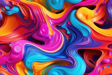 Color Paint Swirls Thick Seamless Texture Pattern Tiled Repeatable Tessellation Background Image