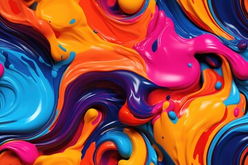 Color Paint Swirls Thick Seamless Texture Pattern Tiled Repeatable Tessellation Background Image