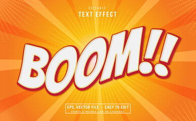 Boom wave editable text effect
