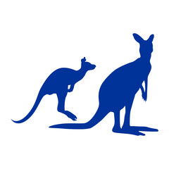 silhouette of the kangaroo