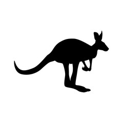 Kangaroo silhouette