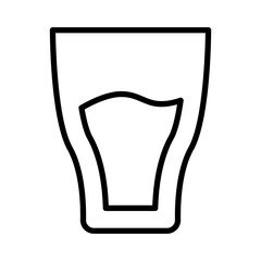Glass of water icon