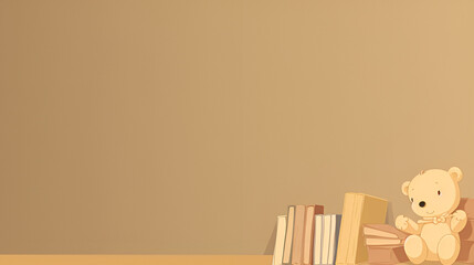 stuffed bear on the table | Generative AI