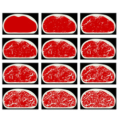 Multi-Grade Quality of Beef Prime . Vector illustration