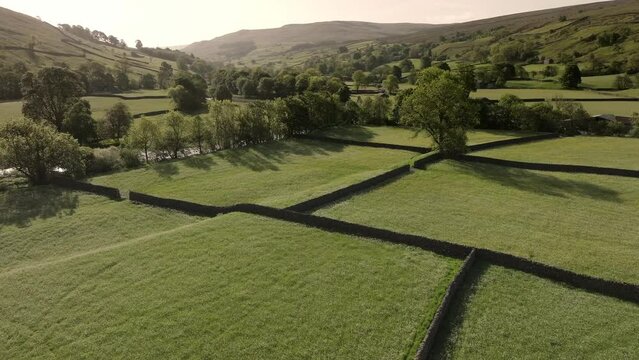 Drone footage of Mukers and the flower meadows in North Yorkshire including footage higher up the valley