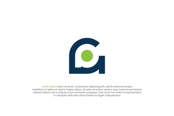 logo letter a letter g abstract minimal