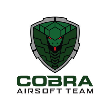 Cobra Logo. Cobra Badge Military Airsoft Tactical Team Logo Template