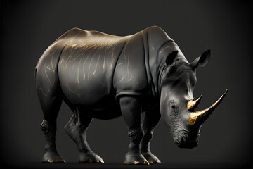 Blackgolden Rhinoceros