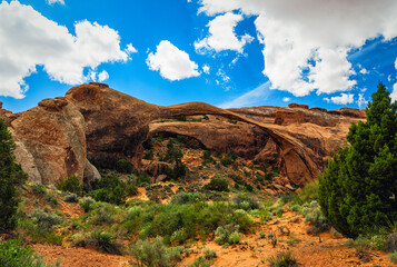 The longest arch on the planet - the Landscape Arch in Arches National Park, Utah.