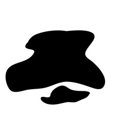 Liquid Stain.Puddle Silhouette