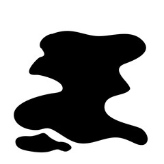 Liquid Stain.Puddle Silhouette