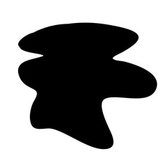 Liquid Stain.Puddle Silhouette