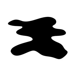 Liquid Stain.Puddle Silhouette