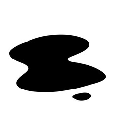 Liquid Stain.Puddle Silhouette