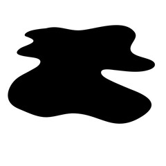 Liquid Stain.Puddle Silhouette