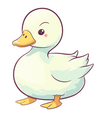 Fluffy swan cheerful happiness