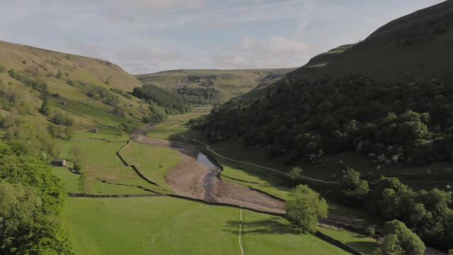 Drone footage of Mukers and the flower meadows in North Yorkshire including footage higher up the valley