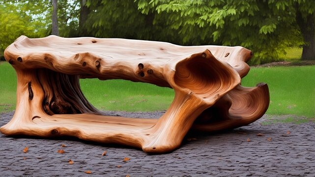 Sofá de madera, hecho a mano