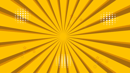 Fototapeta premium Offer and Sale Banner Yellow Abstract Background
